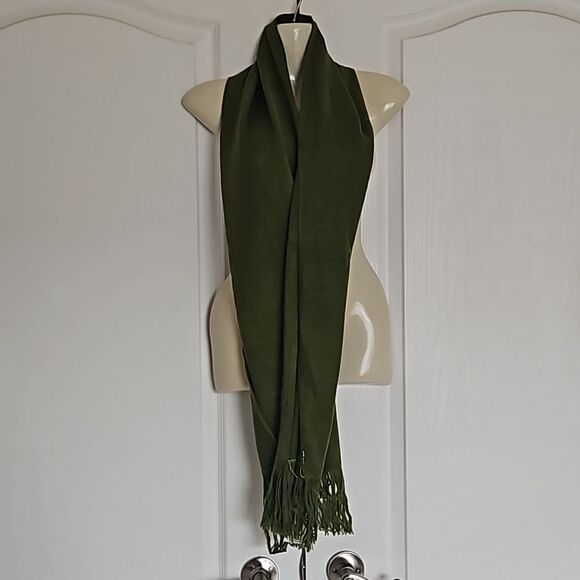 Charm Joah Women's Fringed Scarf One Size Green - Picture 4 of 16